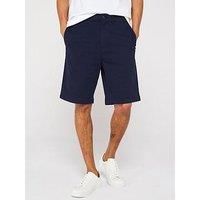 Calvin Klein Modern Twill Regular Fit Straight Shorts - Dark Blue