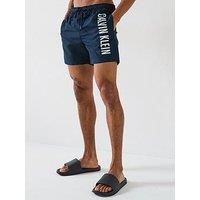 Calvin Klein Men’s Medium Drawstring Swim Shorts, Blue (Dark Sapphire), XL