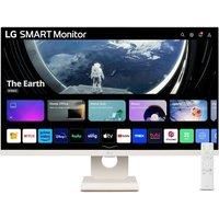 LG MyView Smart Monitor 27SR50F, 27 Inch, Full HD 1080P IPS Panel, Built in Speakers, Wifi & Bluetooth Connectivity, Virtually Borderless, webOS Smart TV Apps with Remote Control, White