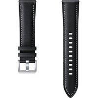 Samsung Galaxy Watch3 Stitch Leather Band (20mm, S/M) in Black (ET-SLR85SBEGEU)