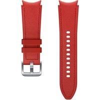 Samsung Watch Strap Hybrid Leather Band - Official Samsung Watch Strap - 20mm - S/M - Red