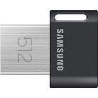 Samsung FIT Plus Type A USB Flash Drive, 512GB, 400MB/s Reading, Compact USB 3.2 Flash Drive with Key Ring, Grey