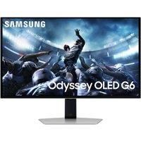 SAMSUNG Odyssey G6 LS27DG602SUXXU Quad HD 27" OLED Gaming Monitor - Black & White, Silver/Grey