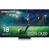 55" SAMSUNG QE55S93DAEXXU Smart 4K Ultra HD HDR OLED TV with Bixby & Amazon Alexa, Silver/Grey