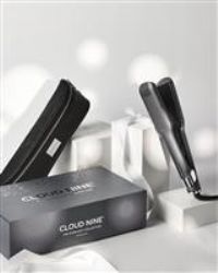 CLOUD NINE The New Wide Iron Hair Straightener Starlight Collection Grey | Variable Temperature Control | Revive Mode Mineral-Infused Plates | Digital Display 360° Swivel Cord | Shiny Sleek Results