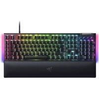 Razer BlackWidow V4 (Green Switch) - Mechanical Gaming Keyboard with Razer Chroma RGB (Clicky Mechanical Switches, 6 Dedicated Macro Keys, Doubleshot ABS Keycaps) UK Layout | Black