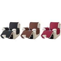 Single Waterproof Recliner Chair Cover With Pocket In 8 Colours - Blue