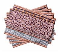 Maison d' Hermine Fair Isle 100% Cotton Set of 4 Placemats for Dining Table | Kitchen | Wedding | Everyday Use | Thanksgiving/Christmas | Dinner Parties (33 CM X 48 CM)