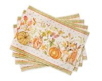 Maison d' Hermine Pumpkin Passion Cotton Set of 100% 4 (33 cm x 48 cm)