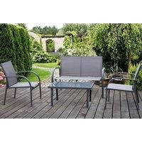 4Pcs Curved Loveseat Garden Dining Set!