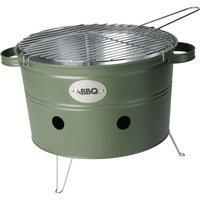 ProGarden BBQ Bucket with 2 Handles 34.5 cm Matte Olive Green