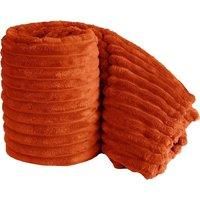 Chunky Ribbed Velvet-Touch Blanket - 2 Sizes & 12 Colours