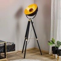 Eglo Covaleda Tripod Floor Lamp  Black & Gold