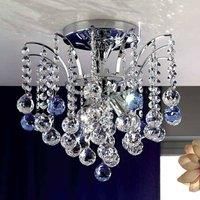 ORION Lennarda Crystal Ceiling Light Sparkling 42 cm