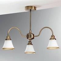 ORION Tilda Ceiling Light Three Bulbs Old Brass Look