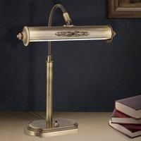 Desk lamp Picture in antique brass