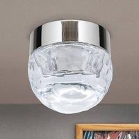 ORION Ball LED ceiling light, 1-bulb, nickel, round