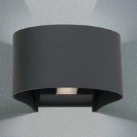 ORION Greta LED outdoor wall light, up/down, anthracite