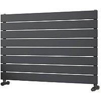 Ximax Vertirad Satin Anthracite Horizontal Designer Panel Radiator, (W)900mm X (H)595mm