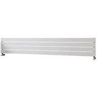 Ximax Vertirad Satin White Horizontal Designer Panel Radiator, (W)1800mm X (H)295mm