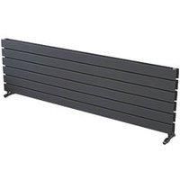 Ximax Vertirad Duplex Satin Anthracite Horizontal Designer Panel Radiator, (W)1500mm X (H)445mm