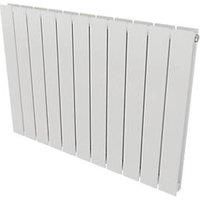 Ximax Vertirad Duplex Satin White Horizontal Designer Panel Radiator, (W)820mm X (H)600mm