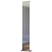 Ximax Vertirad Horizontal or vertical Designer Radiator Chrome effect (W)270mm (H)1800mm