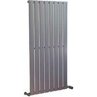 Ximax Vertirad Duplex Universal Horizontal or vertical Designer Radiator Silver effect (W)595mm (H)1200mm