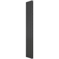 Ximax Vertirad Slimline Duplex Deluxe Matt Anthracite Vertical Designer Panel Radiator, (W)295mm X (H)1800mm