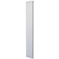 Ximax Gamba Duplex Satin White Vertical Designer Radiator, (W)295mm X (H)1800mm