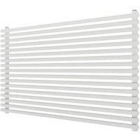 Ximax Gamba Satin White Horizontal Designer Radiator, (W)1000mm X (H)610mm