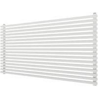 Ximax Gamba Satin White Horizontal Designer Radiator, (W)1200mm X (H)610mm