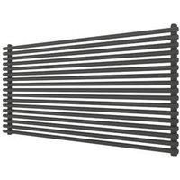 Ximax Gamba Matt Anthracite Horizontal Designer Radiator, (W)1200mm X (H)610mm