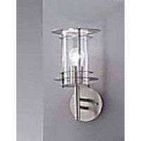 Globo Miami Stainless Steel Modern Outdoor Wall Lantern