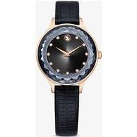 Swarovski Octea Nova Watch, Black and Rose-Gold Tone Watch from the Octea Nova Collection