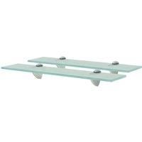 Floating Shelves 2 pcs Glass 50x20 cm 8 mm