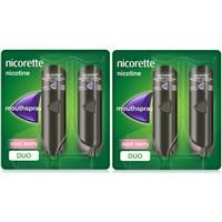 Nicorette QuickMist Cool Berry 2 x 150 1mg Mouth Spray (Bundle of 2)