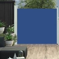 Patio Retractable Side Awning 100x300 cm Blue