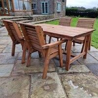 Churnet Valley Garden Furniture Churnet Valley 4 Seat Outdoor Dining Set with 179.5cm Table