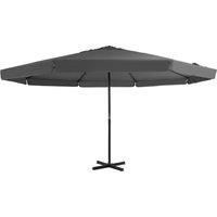 Outdoor Parasol with Aluminium Pole 500 cm Anthracite