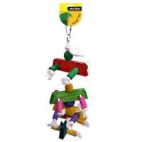 AVI ONE Coloured rope cyclone bell 43cm L 22555 BIRD TOY BUDGIE PARROT