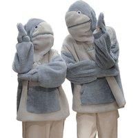 Shark Shaped Hoodie For Couples - 6 Sizes & 3 Colours