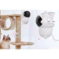 Interactive 2-In-1 Cat Laser & Feather Toy