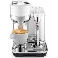 Nespresso Creatista Coffee machine, with Milk frother wand Vertuo coffee pods by Sage, Sea Salt white