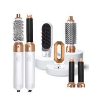 5 In 1 Hair Styler,airwrap Air Styler With Hot Air Brush Hair Dryer,straighteners Wrapper (white Gold)