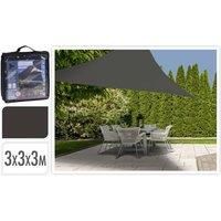 ProGarden Shade Cloth 3x3x3 m Dark Grey Triangle