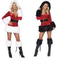 Sexy Santa Dress With Belt - White Or Black!