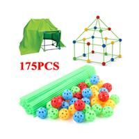 175Pcs Build Your Own Den Set Kit DIY Tent Children Developmental Toys