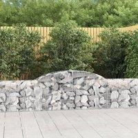 Arched Gabion Baskets 11 pcs 300x30x60/80 cm Galvanised Iron