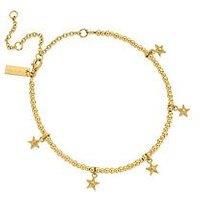 ChloBo Gold Mini Cute Multi Star Anklet GANMC3031